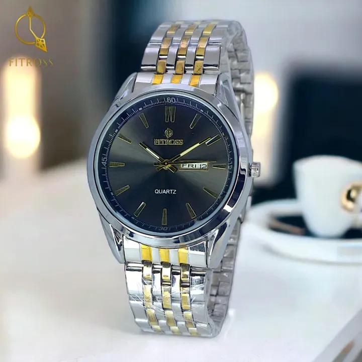 🖤 Fitross Premium Black Chain Watch