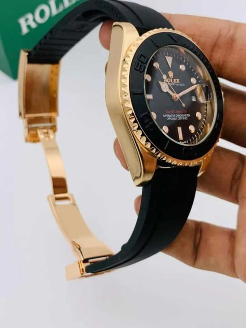 Royal Noir Gold Watch – Premium Black & Gold Luxury Timepiece for Men