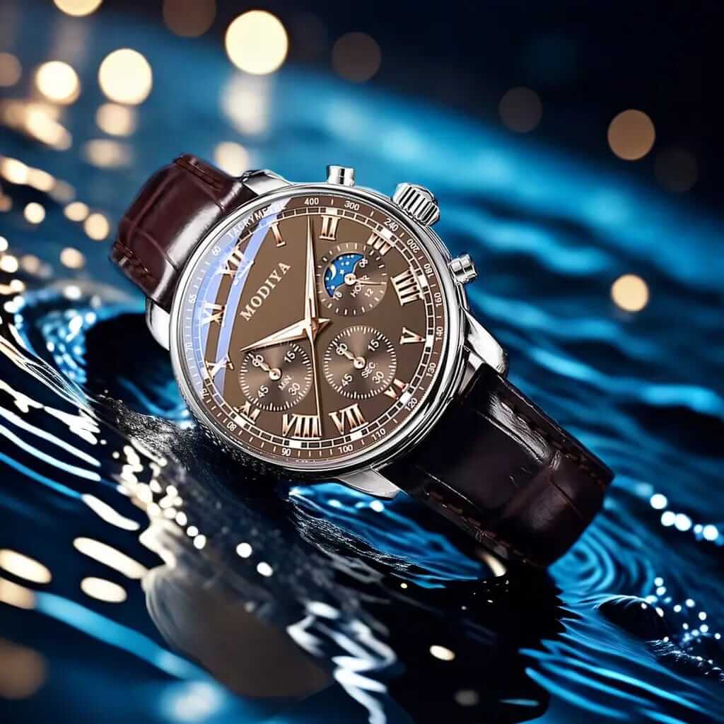 ROYAL NOIR – Classic Moonphase Watchmen's moonphase watch