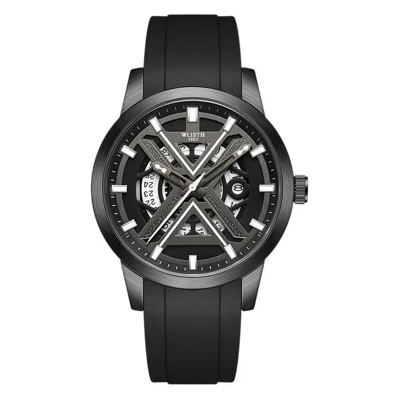 Shadow X Skeleton Watch – Premium Men's Luxury Rubber Strap Watch