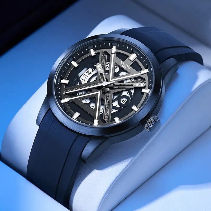 Shadow X Skeleton Watch – Premium Men's Luxury Rubber Strap Watch