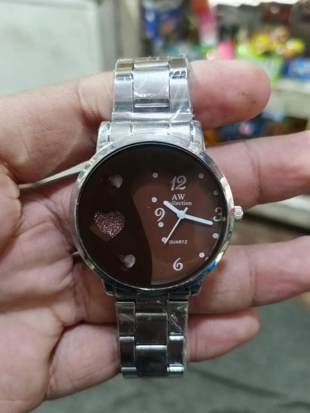 Crystal Heart Elegance Watch – Women's Luxury Bracelet Watch